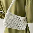 thumbnail image 1 of Women Commute Bag Cotton Rope Woven Design Handbag Handmade Summer Crochet Purse, 1 of 6