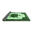 thumbnail image 2 of Ahgly Company Indoor Square Medallion Emerald Green Traditional Area Rugs, 3' Square, 2 of 4
