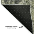 thumbnail image 5 of Addison Rugs Mayfield Premium Machine Washable Transitional Abstract Olive Runner Rug, 2'3" X 7'6" Machine Washable Transitional Abstract Olive Oversized Sherpa Throw Blanket, 5 of 6