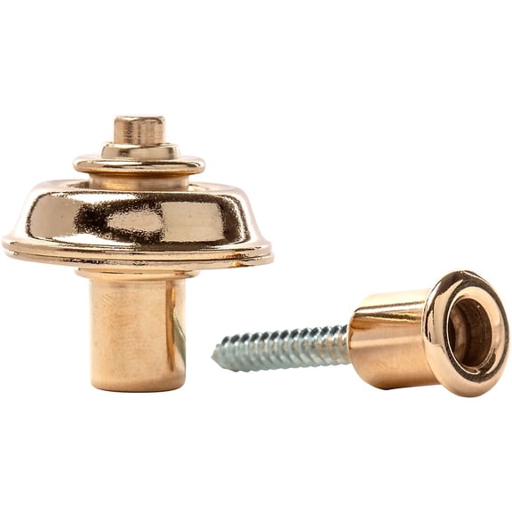 Dunlop Straplok Flush Mount Strap Retainer System Gold