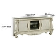 thumbnail image 5 of HomeRoots Poplar Wood, Basswood Ven Charming TV Stand, Bone White, 5 of 5