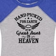 thumbnail image 4 of Inktastic Handpicked for Earth by My Great Aunt in Heaven Boys or Girls Baby Bodysuit, 4 of 5