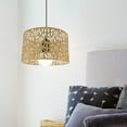 thumbnail image 1 of OULII Lot de 1 Petits Abat-Jour en Métal Design Ajouré Jaune pour Lampe de Table, 1 of 6