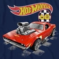 thumbnail image 2 of Hot Wheels Boys T-shirt, Printed Cartoon Cars Graphic Shirt Navy - XL, 2 of 5