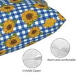 thumbnail image 3 of Kdxio Cotton Pillow Cases 14"x20" Pillowcases,Soft and Breathable Bedroom Pillow Cases-Sunflowers, 3 of 8