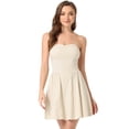 thumbnail image 1 of Disfraz de Navidad Allegra K Sin Tirantes Mini Vestido Tubo Acampanado Albaricoque XL, 1 of 6