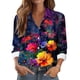 thumbnail image 1 of TaTaai Women Casual Printed Long Sleeve Collared Shirt Button Down Blouse Ladies Daily Commute Festival Event Wear Soft Breathable Non See Through Stylish Comfortable Top Gift, 1 of 6