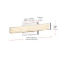 thumbnail image 2 of Living District Jaxx 16 Inch Led Wall Sconce In Chrome, 2 of 9