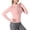 🔥 Pink, variant on Sentmoon Sun Shirts for Women Long Sleeve UV Protection Cooling Long Sleeve Sun Shirt Women Crew Neck with Zipper Soft Regular Fit Running Shirts Women for Swimming and Surfing Gray L
