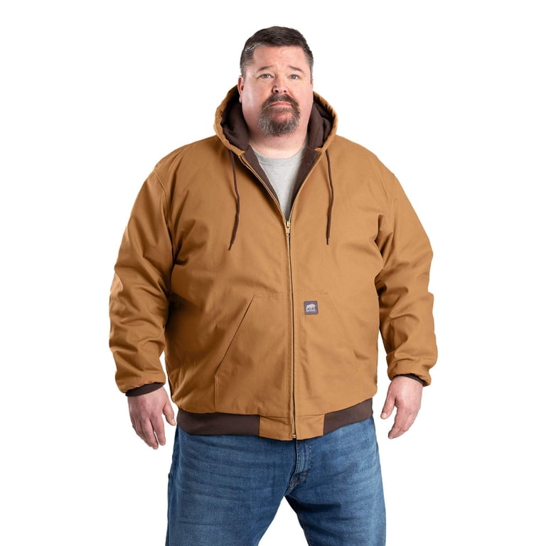 ジャケット・アウター Heritage Duck Down brown S Heritage Duck Hooded Active Work Jacket - Walmart.com