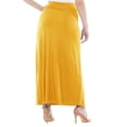 thumbnail image 2 of MOA COLLECTION Women's Ultra Comfort Stretch Maxi Skirt Relaxed Fit for Everyday Elegance, 2 of 4