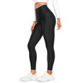 thumbnail image 1 of CRZ YOGA Leggings Pantalones de Cintura Alta para Mujer con Forro Polar de 25 Pulgadas Negro Chico, 1 of 6