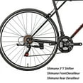 thumbnail image 4 of Eueobike 54cm Road Bike 21 Speed 700C Wheels Racing Bikes City Bicycle Adults Black, 4 of 7