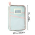 thumbnail image 5 of Sylvtty Mesh Zipper Pouch File Bag A4 Letter Size 3-Layer Transparent File Bag with Handle Document Organizer for School Travel Office, 5 of 7