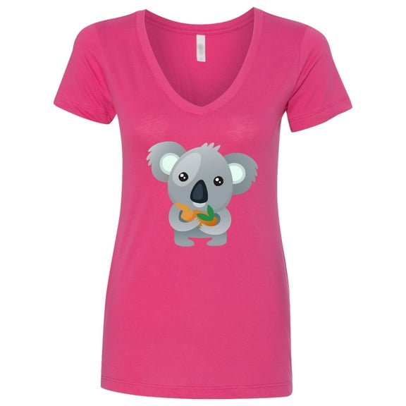 Inktastic Cute Koala Bear Women's V-Neck T-Shirt