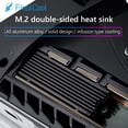 thumbnail image 4 of FinalCool M.2 SSD NVMe Heat Sink M2 2280 Solid State Hard Disk Heatsink Aluminum Alloy Radiator with Thermal Pad for Desktop PC Red B, 4 of 6