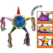 Customizable Fiesta Star Pinata - Princess Colors 24"