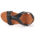 thumbnail image 2 of Likrtyny Sandalias Planas Cómodas Con Soporte para El Zapatos Playa Verano para Mujer (negro 37), 2 of 9