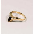 thumbnail image 2 of 2Ct Marquise Lab Created Black Onyx Women's Wedding Ring 14k Yellow Gold Finish, 2 of 3
