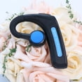 thumbnail image 4 of Auriculares de conducción ósea Bluetooth 5.1 de 170 mAh con gancho para la oreja, deportivos, con función de control de voz, resistentes al sudor, para conducir, gimnasios, Negro y azul, 4 of 9
