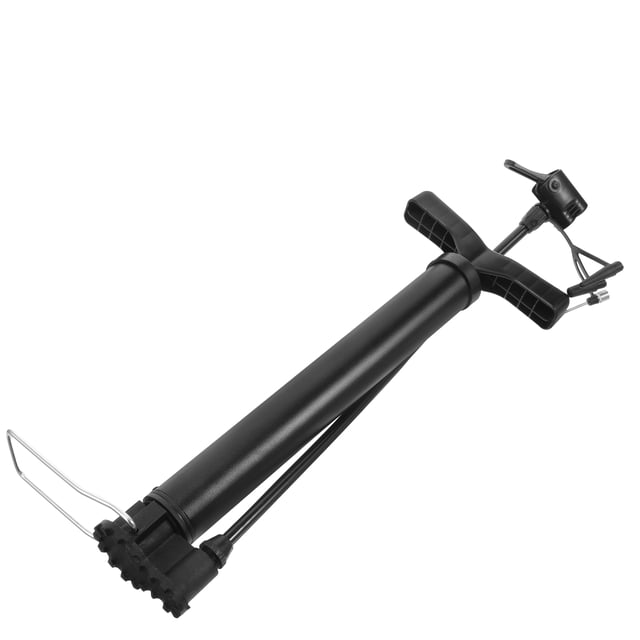 LIFKOME Portable Black Steel Air Pump for Basketball Yoga and Ergonomic Design for All Inflatable Sizes