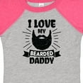 thumbnail image 4 of Inktastic I Love My Bearded Daddy for Fathers Day with Grunge Boys Baby Bodysuit, 4 of 5