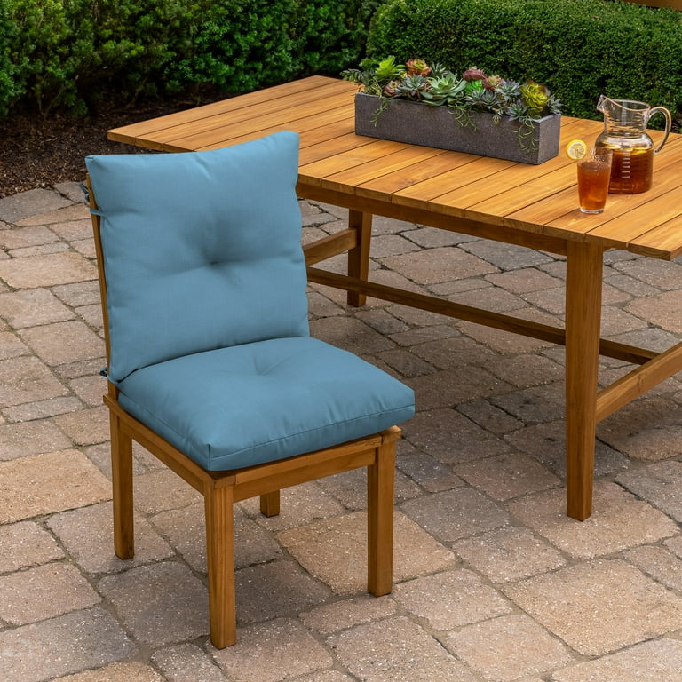 Arden Selections Outdoor Plush Modern Tufted Blowfill Dining Chair
