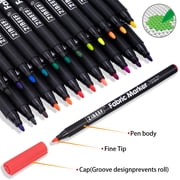 12/24 Colors/set Waterproof Colorfast Fabric Textile Marker Pen, Permanent Pen for DIY Clothes Art Graffiti Drawing Painting Pen