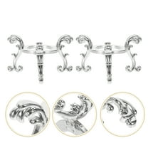 SEWCHICS 2Pcs Round Crystal Ball Stand Support for Stones Display 2×2×1.3in