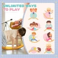 thumbnail image 3 of Qaba 32" Balance Board Kids, Wobble Board for Kids Toddlers, Curvy Rocker Board, Ended Preschool Learning Montessori Waldorf Toy, Ages for 3-6 Years Old, 3 of 9