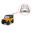 thumbnail image 2 of Plastic Roof Rack Luggage Carrier for MN90 D90 Rock Crawler 1/12 RC Car Cool Appearance, New Look for Pickup Truck, 2 of 8