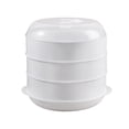 thumbnail image 1 of jifeng Microwave Heater Steamer Kitchen Heater Steamer Microwave Cookware Steamer three layer, 1 of 9