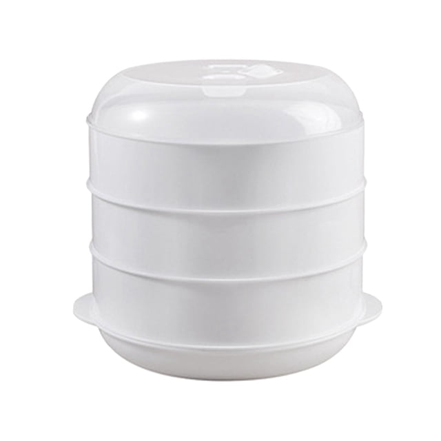 jifeng Microwave Heater Steamer Kitchen Heater Steamer Microwave Cookware Steamer three layer