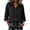 Black -BD34, variant on Linen Button Down Shirt Women Collared 3/4 Sleeve Flowy Tops Business Casual Cotton Shirts Dressy Work Travel Blouses 2026 Green M
