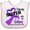 White and Pink, variant on Inktastic I Love my Sister with Epilepsy Hope, Support, Cure Boys or Girls Baby Bib