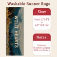 thumbnail image 6 of 2x6 FT Kitchen Runner Rugs Non Skid Washable, Faux Wool Rug Runners for Hallways Bathroom Carpet Runner, Soft Indoor Modern Floor Rug for Entryway Laundry Room, 6 of 11