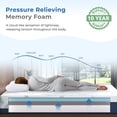 thumbnail image 3 of Arctus King Size 12 Inch Firm Memory Foam Mattress in a Box with Gel Layer and Removable Fiberglass Free Cover, Cool Sleep and Back Pain Relief, CertiPUR-US Certified, 3 of 10