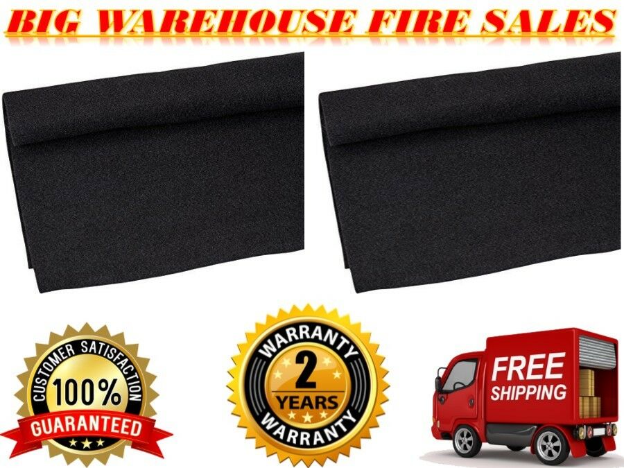 Absolute C10BK 10' Long 4' Wide Black Carpet for Speaker Sub Box Carpet