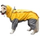 thumbnail image 1 of Impermeable amarillo para perros con capucha desmontable y cordón ajustable (10 tallas), 1 of 3