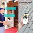 thumbnail image 2 of Cámara de seguridad WiFi para exteriores, cámara de vigilancia 1080P con detección de movimiento humano y visión nocturna, cámara de metal resistente al agua IP66, 2 of 5