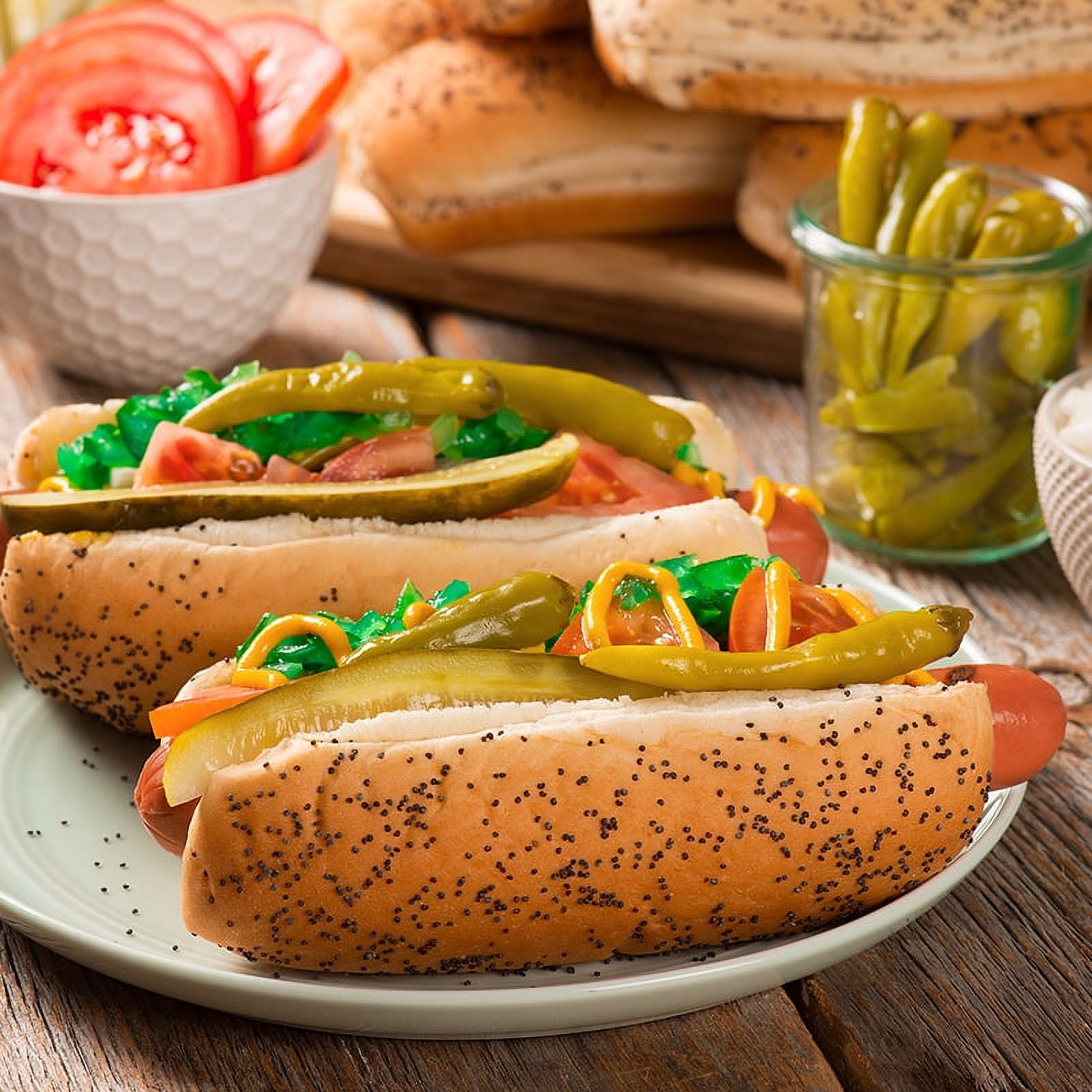 S.Rosen's Mary Ann Hot Poppy Seed Dog Fresh Buns 15 oz., 8 Count