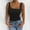 *Black, variant on ClodeEU Women's V Neck Spaghetti Strap Sleeveless Tank Top ,Solid Color Casual Camisole White,Womens Plus S
