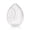 1pc clear box, variant on Cosmetic Sponge Storage Box Makeup Powder Puff Empty Egg-shaped Frame Transparent Dry Case