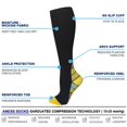 thumbnail image 3 of  1pair Sports Compression Sock Nylon Sports Stocking Unisex (Gradient Nude S/M), 3 of 6