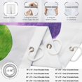 thumbnail image 6 of Valentine''s Day Shower Curtain, Watercolor Colorful Heart Love Theme Girly Bathroom Curtain Waterproof Fabric Machine Washable with Hooks, 72" Wx84 L, 6 of 6