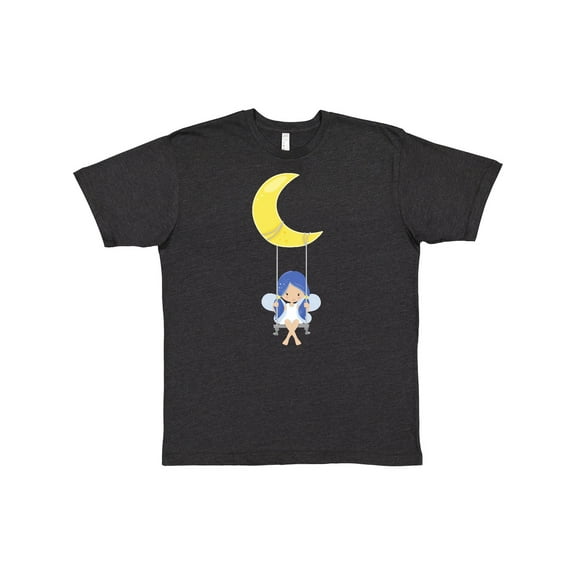 Inktastic Cute Fairy, Fairy On The Moon, Fairy On A Swing T-Shirt