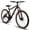 Red and Black, variant on Aezusy 24 inch Mountain Bike, 21-Speed Mens Trail Bike,High Carbon Steel, Disc Brakes, Red