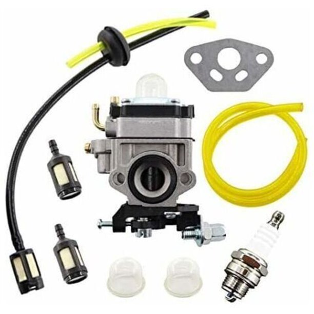 Carburetor Kit for AL-KO BC410, BC4535, BC4125 Trimmer with Fuel Hose and Filter