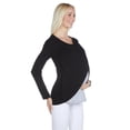 thumbnail image 4 of LVMA3510 - Women Long Sleeve Nursing Maternity Blouse, 4 of 8