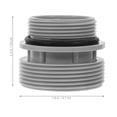 thumbnail image 2 of SKISUNO Grey Pool Filter Pump Adapter Compatible with Various Hose Connections for Pool Systems, 2 of 8